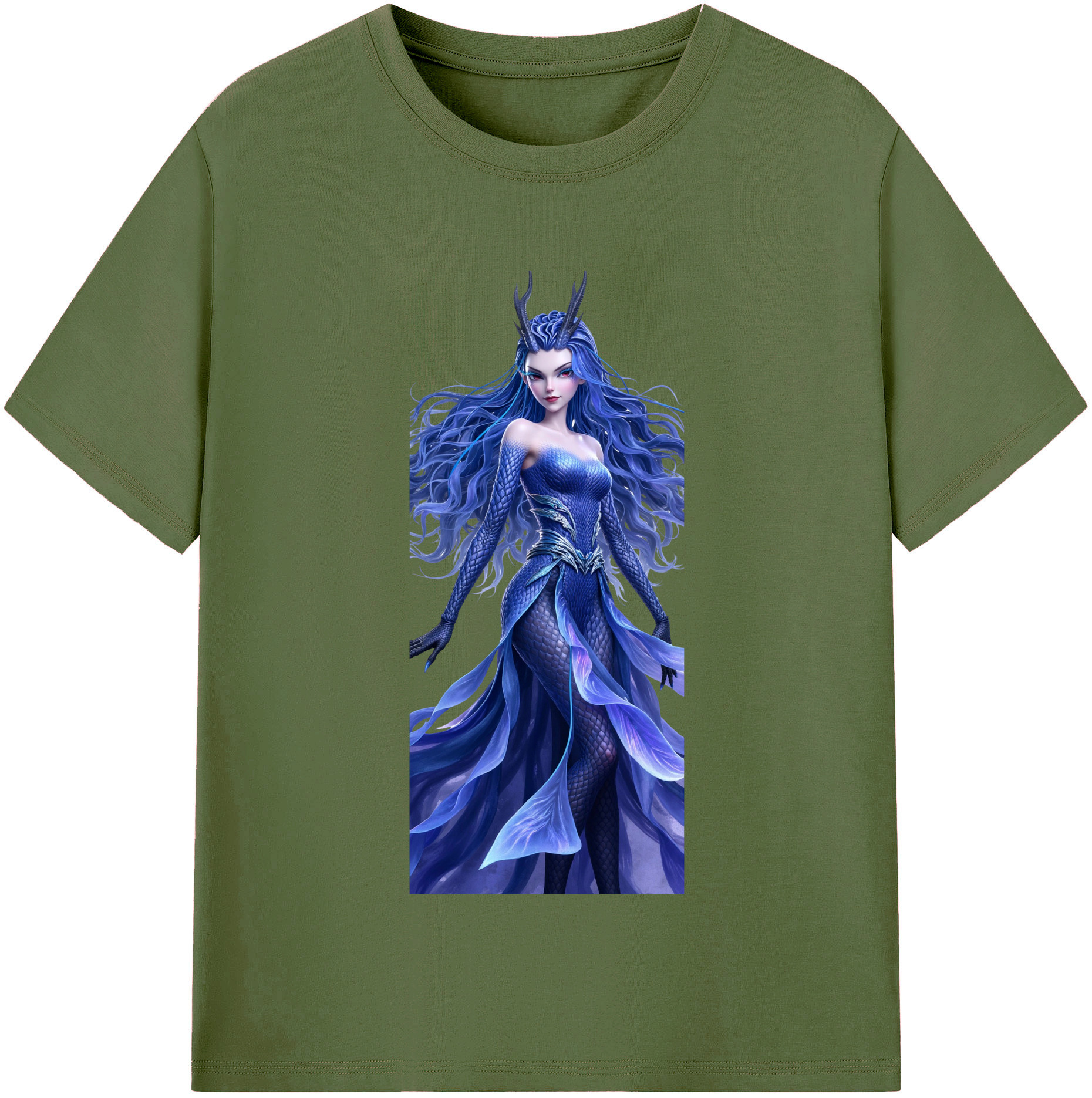 （画像用） Ne Zha 2 ナタ 魔童の大暴れ 綿100％半袖Tシャツ（フロントプリント）